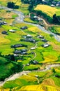 Rice fields on terraced of Mu Cang Chai, YenBai, Vietnam.