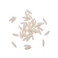 The rice grains are slender and translucent, showcasing their ty Royalty Free Stock Photo