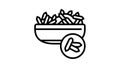 rice groat line icon animation