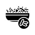 rice groat glyph icon vector illustration