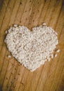 Rice heart Royalty Free Stock Photo