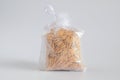 Rice husk in a small bag for gift Royalty Free Stock Photo