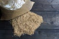Rice husks or rice hulls are one of the best growing media for gardeners Royalty Free Stock Photo
