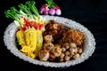 rice in ice water thai old style food Royalty Free Stock Photo