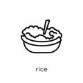 Rice icon from Restaurant collection. Royalty Free Stock Photo