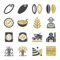 rice icon set