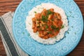 Rice with meat in tomato sause Royalty Free Stock Photo