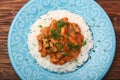 Rice with meat in tomato sause Royalty Free Stock Photo