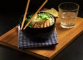 Rice noodle soup with pork meat Royalty Free Stock Photo