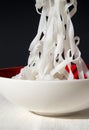 Asia rice noodles background
