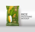 Rice Package Mockup Design template