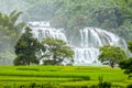 The rice paddies Ban Gioc waterfall