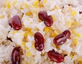 Rice ,Pearls barley and Grain seed on background Royalty Free Stock Photo