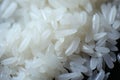 Rice perfection close up of beautifully cooked and presented white rice