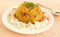 Rice Pilaf Indian Vegetarian Food Royalty Free Stock Photo