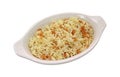 Rice pilaf in small dish Royalty Free Stock Photo