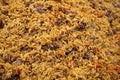 Rice pilaff with meat, carrot and spices Royalty Free Stock Photo
