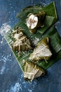 Rice piramidal dumplings Royalty Free Stock Photo