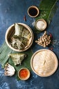 Rice piramidal dumplings