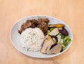 Rice with pork teriyaki