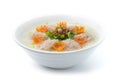 Rice Porridge boiled with Marinate Pork Royalty Free Stock Photo