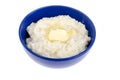 Rice porridge with butter and sugar Royalty Free Stock Photo