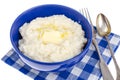 Rice porridge with butter and sugar Royalty Free Stock Photo