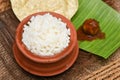 Rice porridge, Kanji, Kerala South Indian food Royalty Free Stock Photo