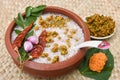 Rice porridge, Kanji, Kerala South Indian Sri lankan food Royalty Free Stock Photo