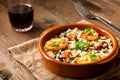 Rice with Potatoes and Mussels Royalty Free Stock Photo