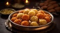 Rice Puff Laddu with Jaggery and Ghee