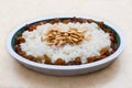 Rice with raisins and peanuts Royalty Free Stock Photo