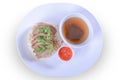 Rice roasted duck with sauce thai food Royalty Free Stock Photo