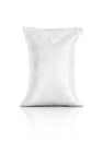Rice sack, agriculture product isolated on white Royalty Free Stock Photo