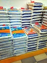 Rice sacks - supermarket