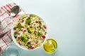 Rice salad with vegetables Royalty Free Stock Photo