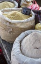 Rice for sale on a local market in Paro, Bhutan Royalty Free Stock Photo