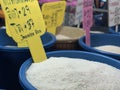 Rice for sale at a Thailand market Royalty Free Stock Photo