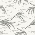 Rice seamless pattern