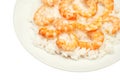 Rice with shrimps Royalty Free Stock Photo