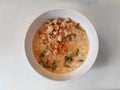 Rice soup with porc and fried garlic, Thai food, Thailand