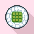 Rice sushi icon, flat style Royalty Free Stock Photo