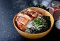 Rice with teriyaki grill chicken. Royalty Free Stock Photo