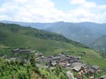 Rice terraced fields Wengjia longji Longsheng Hunan China Royalty Free Stock Photo