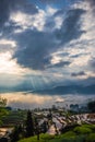 Rice terraces and cloud