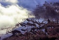 Rice terraces of yuanyang in the morning