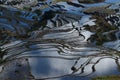 The famous terraced rice fields of Yuanyang in Yunnan province in China Royalty Free Stock Photo