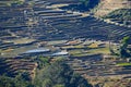 The famous terraced rice fields of Yuanyang in Yunnan province in China Royalty Free Stock Photo