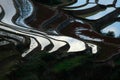 The famous terraced rice fields of Yuanyang in Yunnan province in China Royalty Free Stock Photo