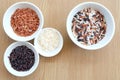 Rice Varieties in bowl